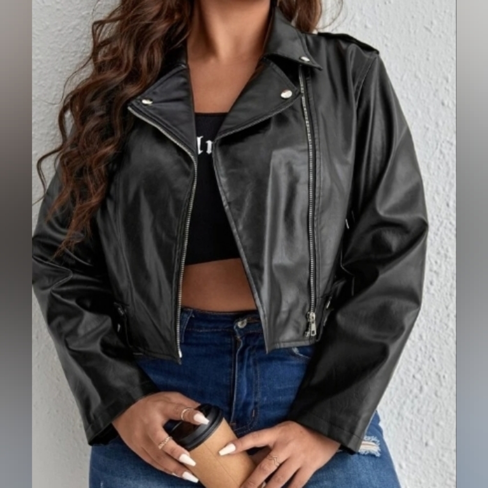 Women's Small leather jacket - Picture 2 of 2